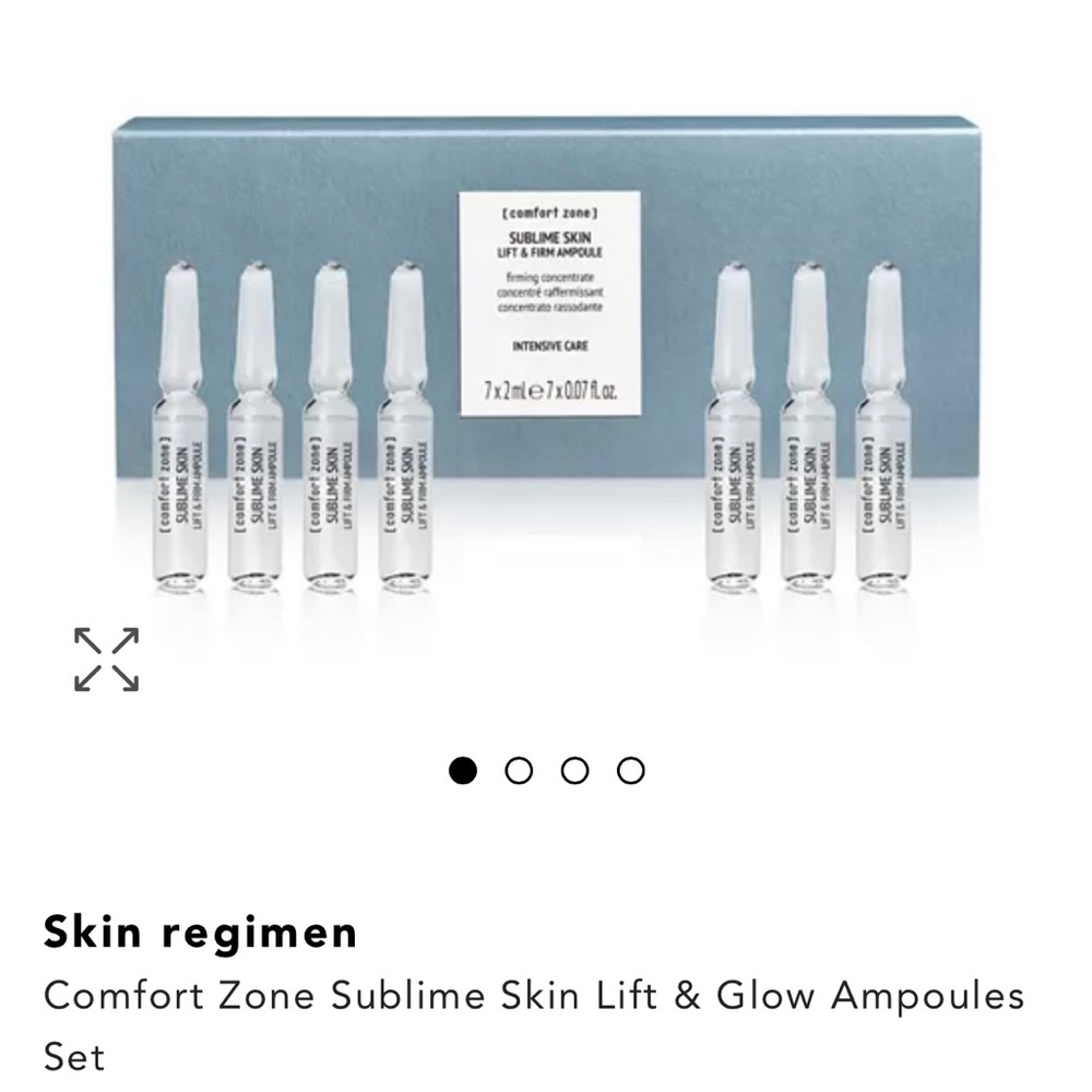 Skin regimen
Comfort Zone Sublime Skin Lift & Glow Ampoules Set